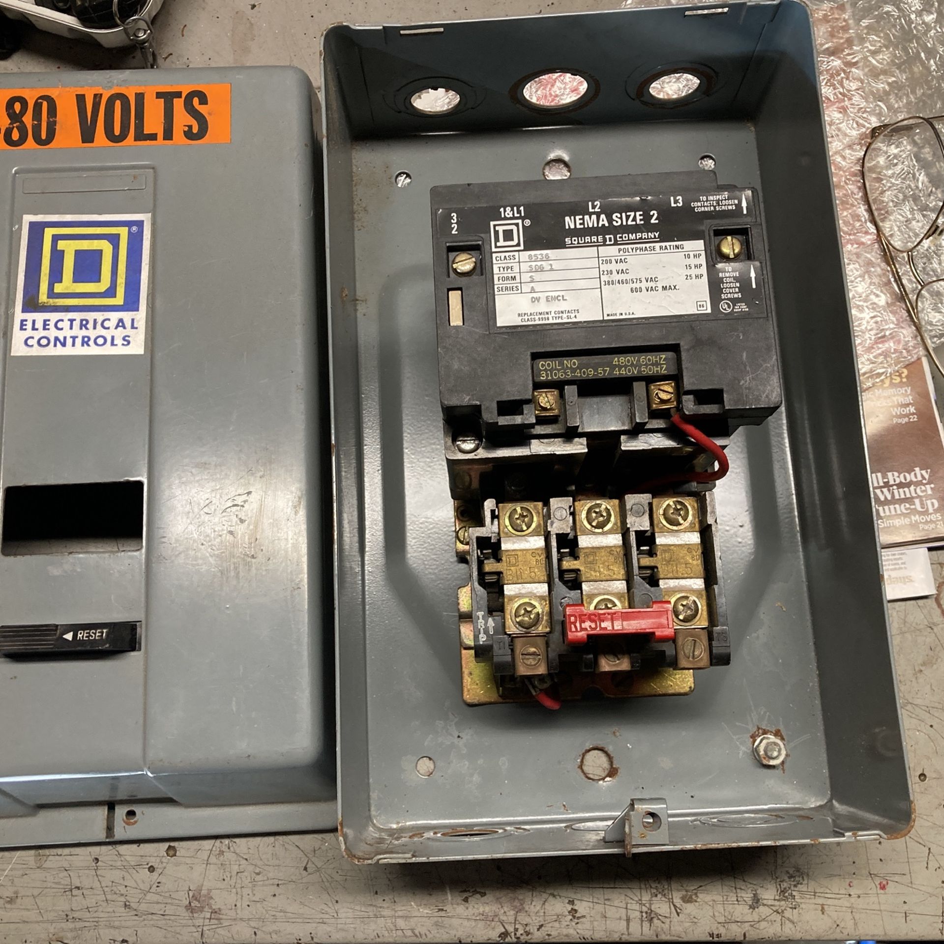 Square D Size 2 Motor Starter