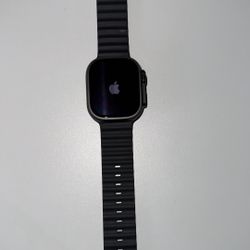 Apple Watch Ultra 2 [GPS + Cellular 49mm] Smartwatch, Sport Watch with Black Titanium Case with Black Ocean Band.