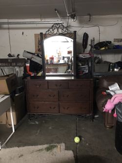 Beautiful dresser and mirror