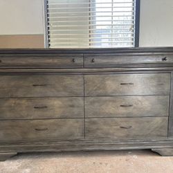 Dresser buffet sideboard cabinet storage 8 drawers multifunctional large credenza