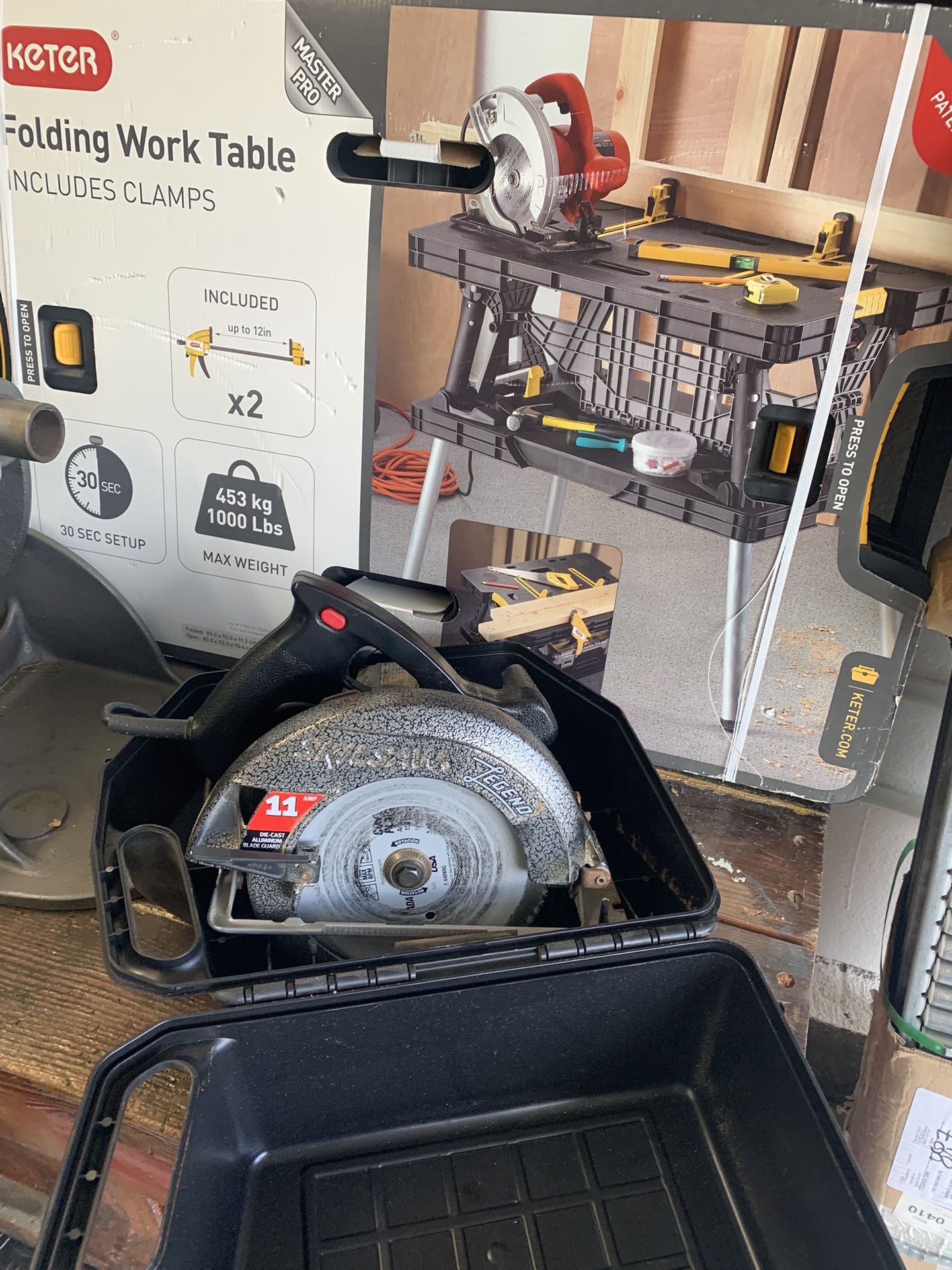 Work Bench  With Circular Saw