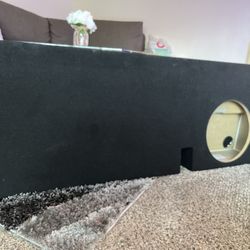 Black 12” Single Ported Sub Box 
