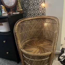 Smaller Wicker Chair (plant Holder) 