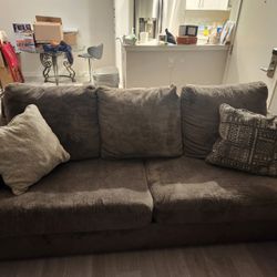 Olive Green Custom Couches Extra Deep Cushion ,Ashley Furniture 