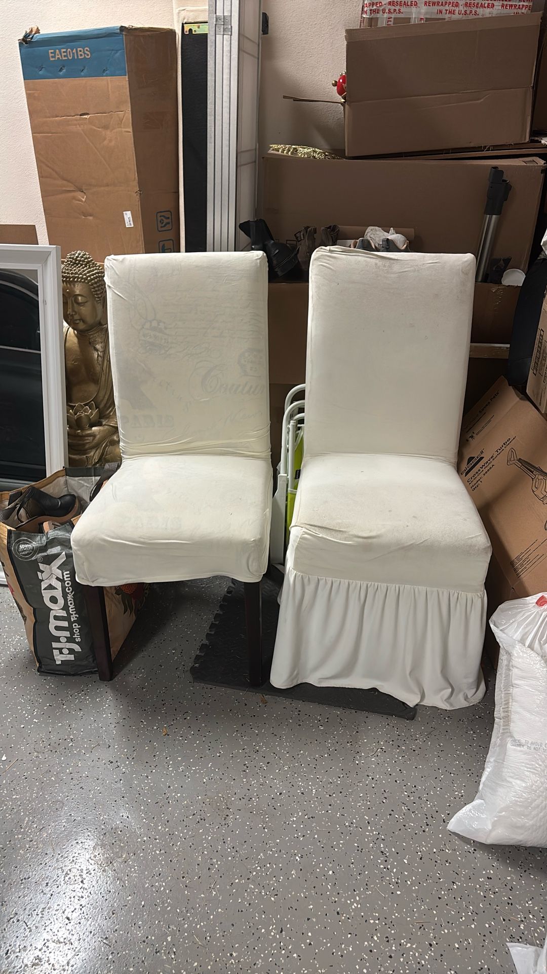 2 Parsons chairs 