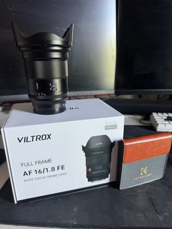 VILTROX 16mm f/1.8 F1.8 FE Auto Focus Full Frame Large Aperture Ultra Wide Angle Lens Built-in LCD Screen for Sony E-Mount Cameras