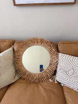 Heavy boho beach mirror