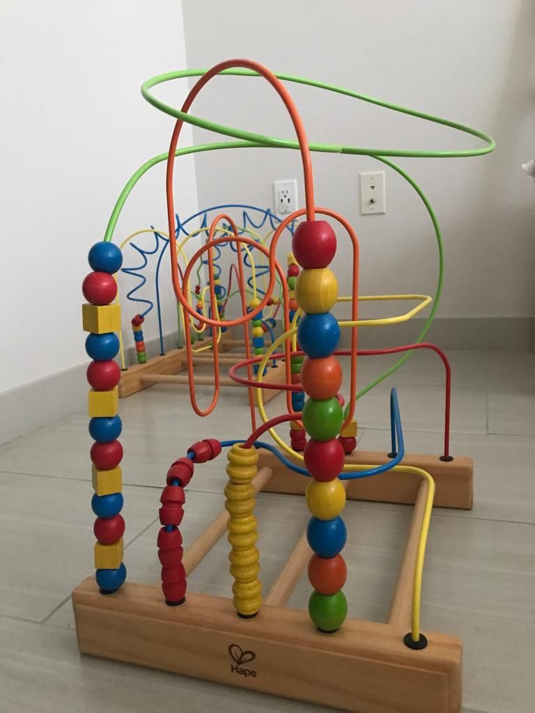 two SEPARATELY sold mazes! HAPE Bead Maze Wooden Tunnel Mountain