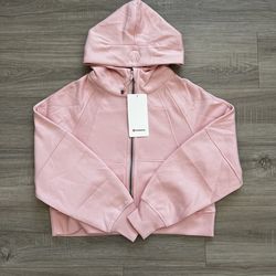 Pink Lulu Scuba zip up hoodie