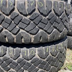 Pair Of LT 315 70 17 Goodyear Tires 
