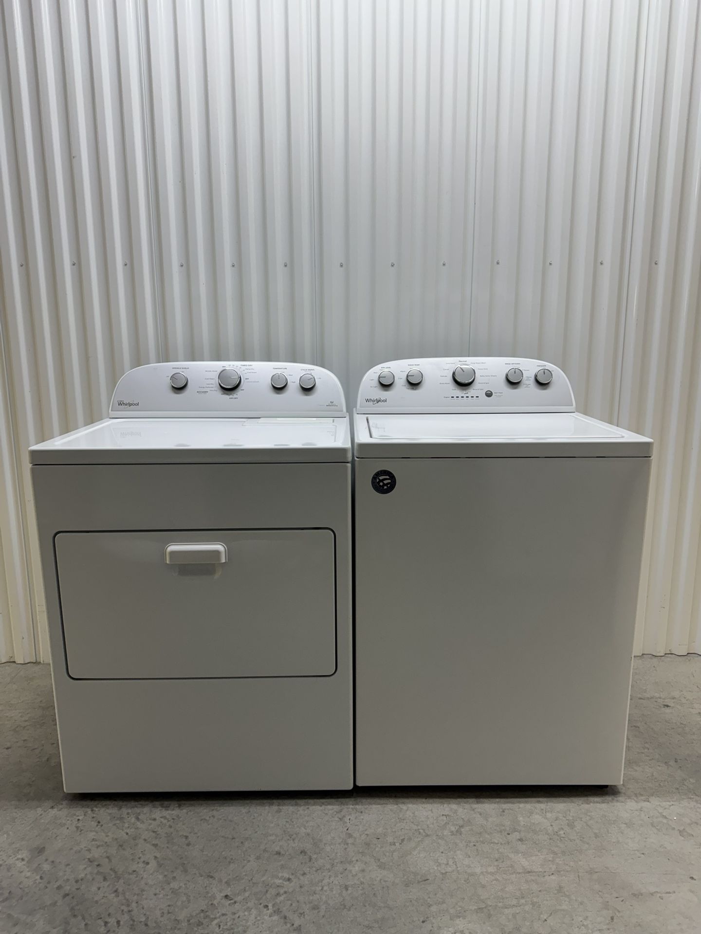 Whirlpool Washer and Electric Dryer Set