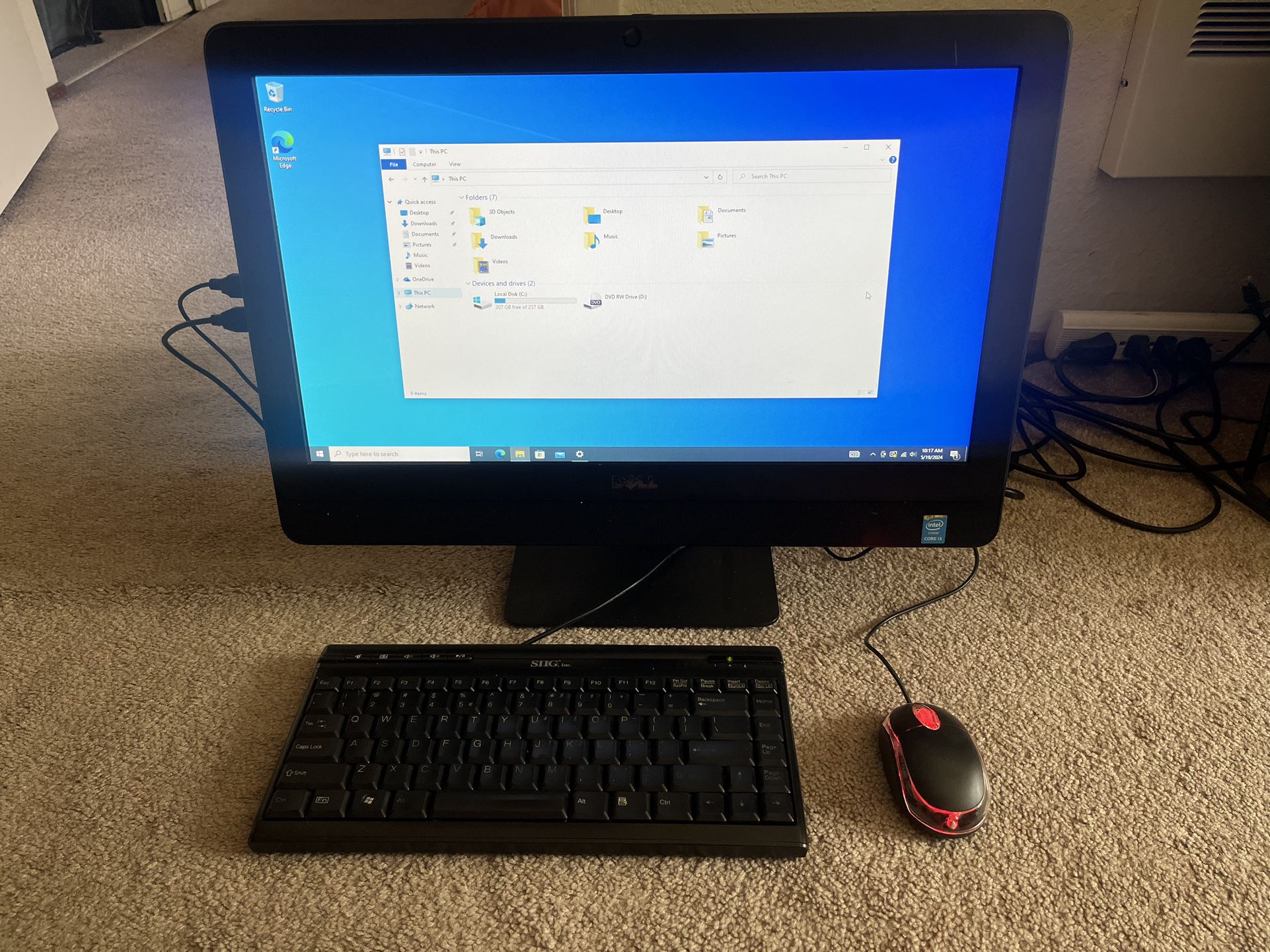 Dell Optiplex 3030 AIO (All-In-One) Desktop PC Computer w/ Mouse and Keyboard