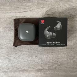 BEATS Fit Pro Sage Grey LEFTBUD and CASE ONLY