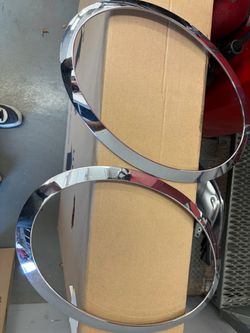 Mini cooper chrome headlamp trim rings