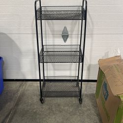 3 Tier Metal Rolling Cart