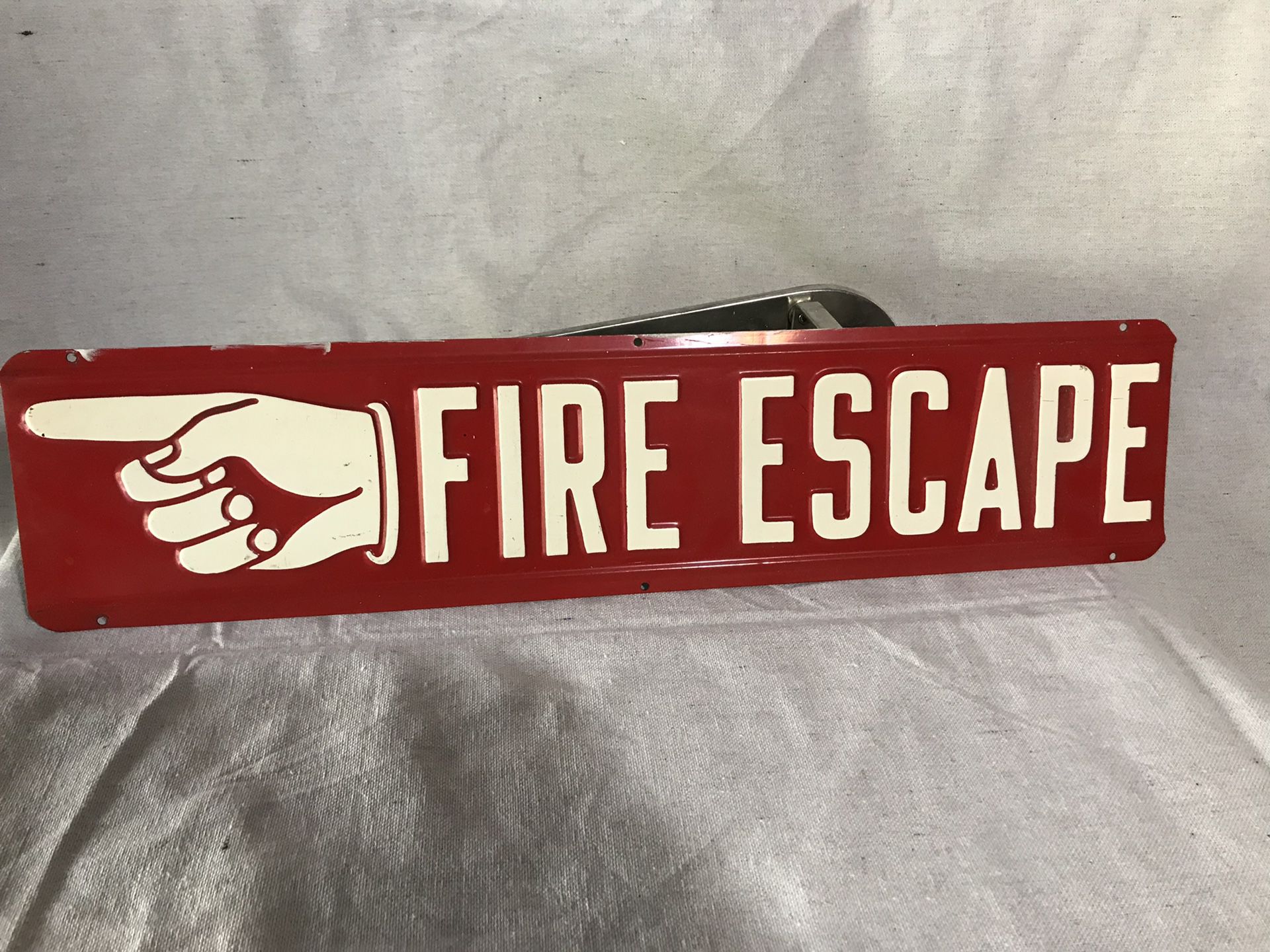 Metal Fire Escape sign