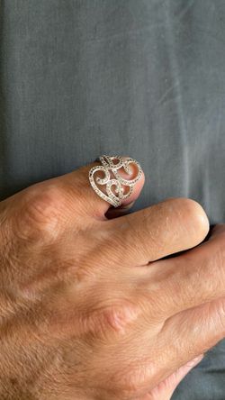 Sterling Silver Diamonds Lady Ring