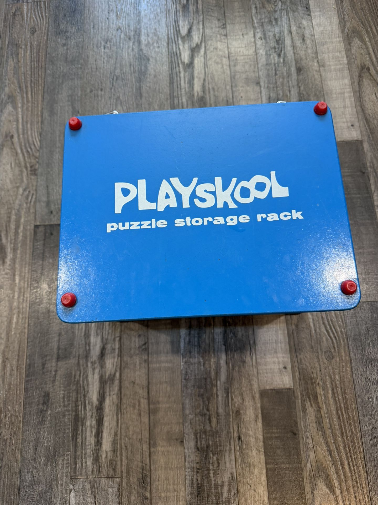 Vintage Playskool Puzzle Rack