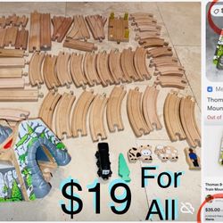 $19 For all Thomas tunnel mount sound sensors,train,plus 53 wooden pieces