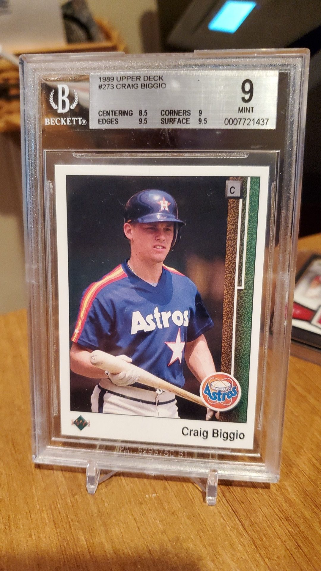 1989 upperdeck Craig Biggio MINT rookie card