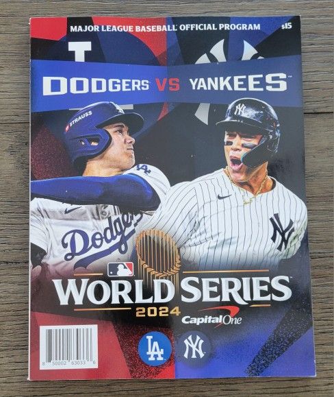 2024 World Series Program LOS ANGELES DODGERS vs NEW YORK YANKEES - NEW