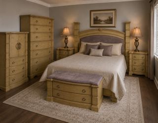 6 Piece Vintage Drexel insignia king bedroom set