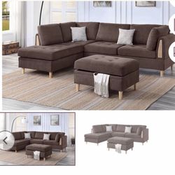 Sectional With Ottoman Brand New In Box 