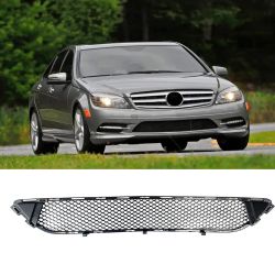 DIBON AUTO Front Bumper Grille Grill Ventilation Net Compatible For Mercedes Benz C Class