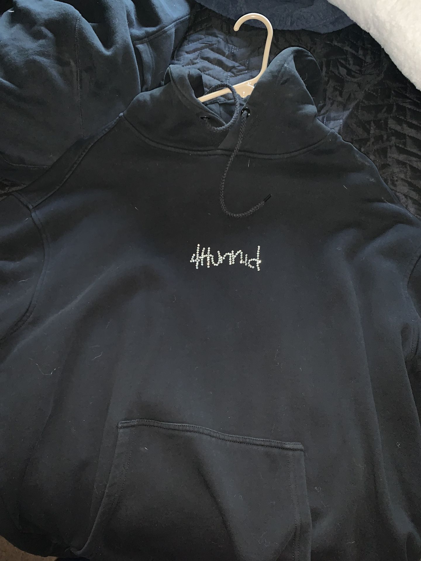 Yg 4hunnid Hoodie Black And Diamonds SZ XL for Sale in Upland, CA - OfferUp