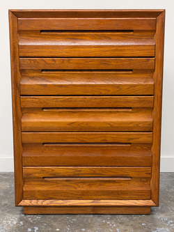 Mid-Century Style Tall 5-Drawer Chest – $225