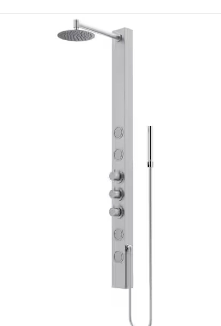Vigo 58” thermostatic Shower Panel