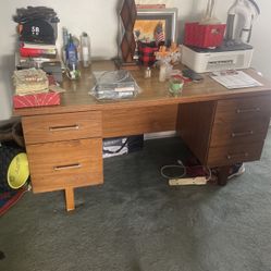 Mid-century Desk, Brown