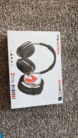 P9 Ultra 3 Smartwatch and Headphones Combo