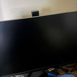 Ps5 w/ Headset And Storage Unit, Monitor, And Controller