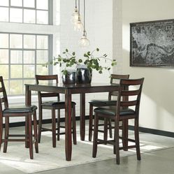 "D385-223 Pub Table + 4 Chairs
"