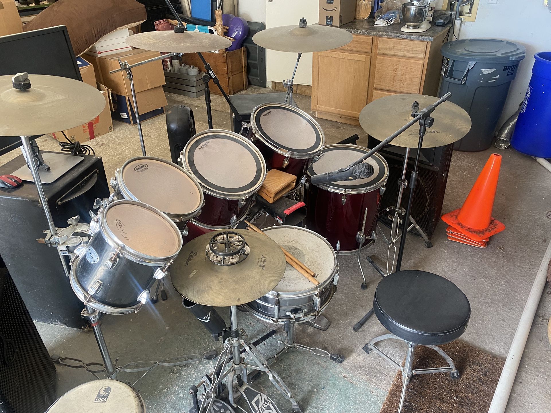 Tama Imperial Star Drum Set With Ludwig Tom’s