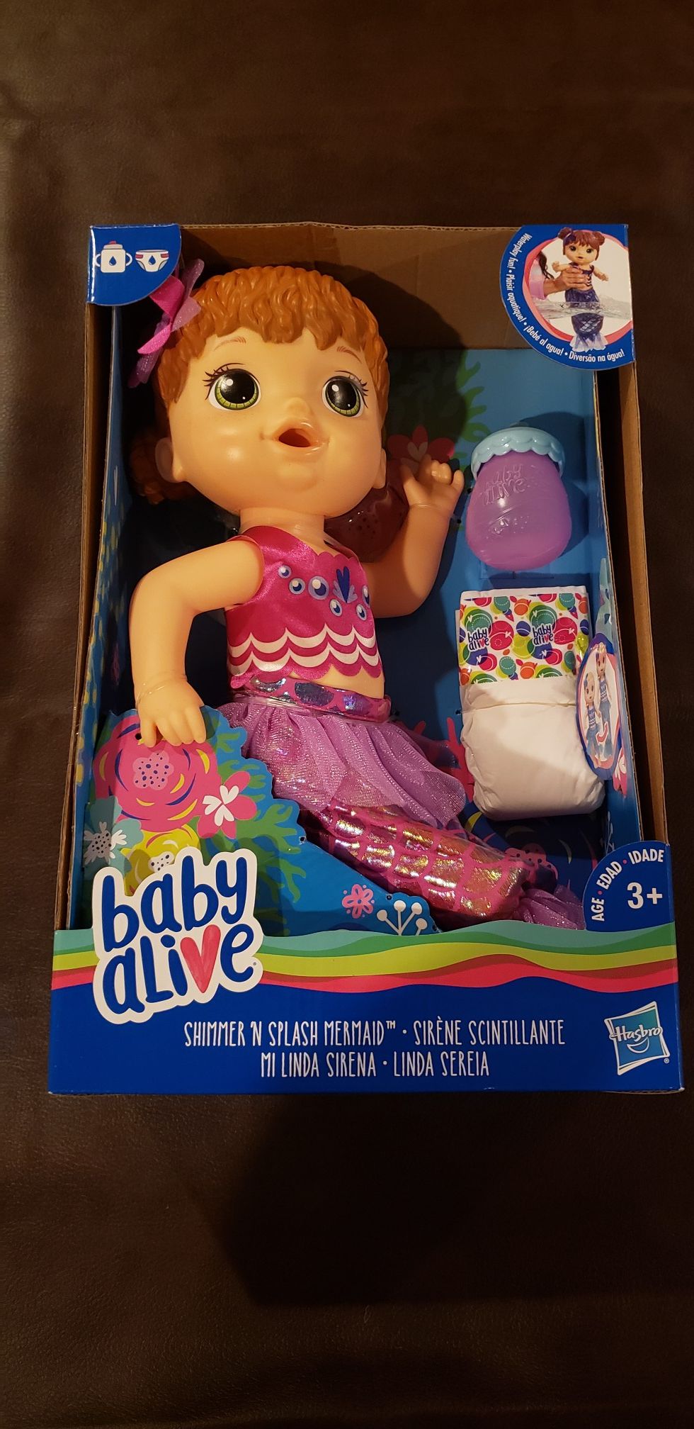 Baby alive doll shimmer n splash mermaid