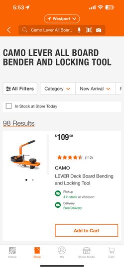CAMO LEVER ALL BOARD BENDER AND LOCKING TOOL
