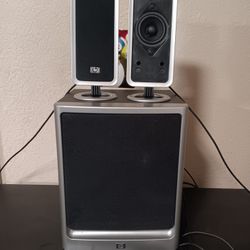 HP Computer Speaker System w/Powered Subwoofer & Wired Remote 