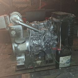 Diesel generator on trailer
