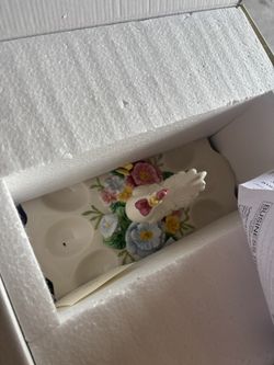 Lenox Butterfly Meadow Rooster Egg Platter