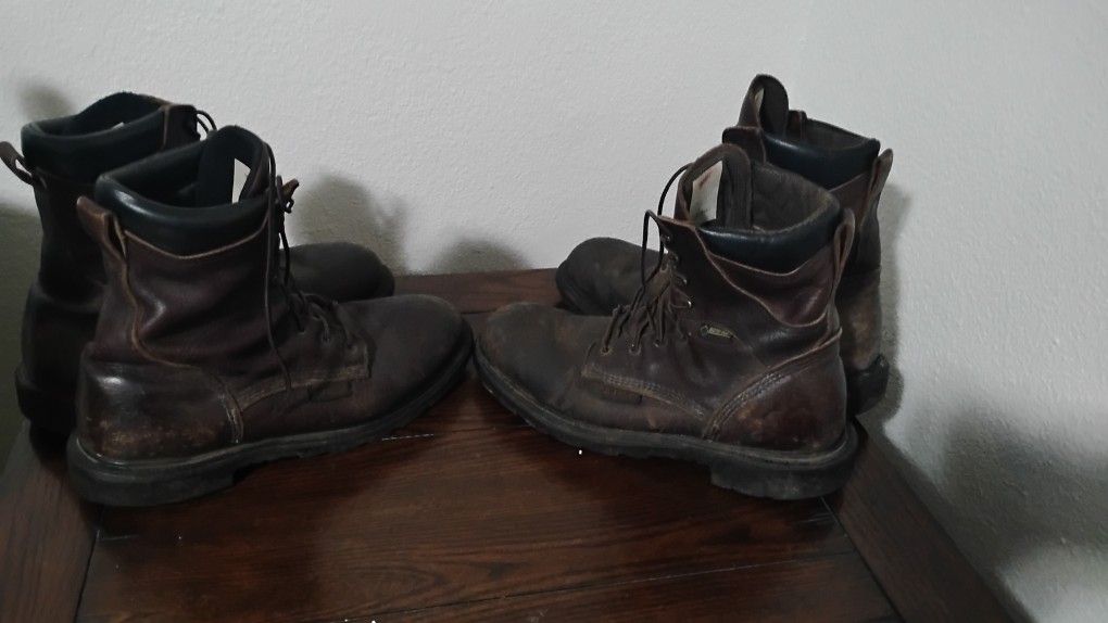 Lot Of 2 Men's Red Wing Work Boots Waterproof Thinsulate Size 12