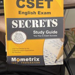 CSET English Exam secrets study guide