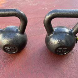 50.lbs X 2 Kettlebells NEW