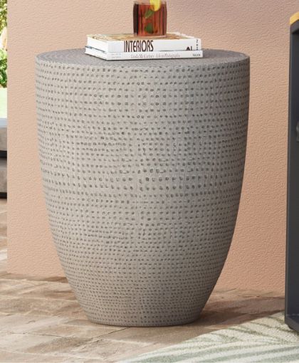 Alcona Outdoor Lightweight Concrete Side Table