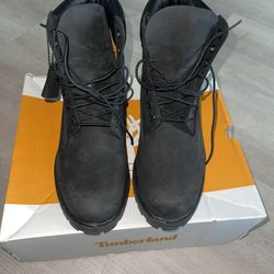 BLACK TIMBERLANDS BOOTS HIGHTOP