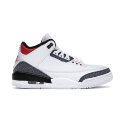 Jordan 3 Retro SE Fire Red Denim In Size 11.5 