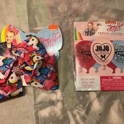 Jojo Siwa 6 Balloon 12 Inches Unicorn Hair Bow -NEW 