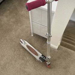 Silver Red Razor Scooter