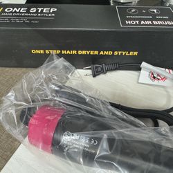 One Step Hair Dryer and Styler – Hot Air Brush (New)